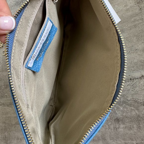 ROBERTA BIAGI Blue Crossbody&Wrislet Made in Italy Leather NWT - Picture 7 of 11